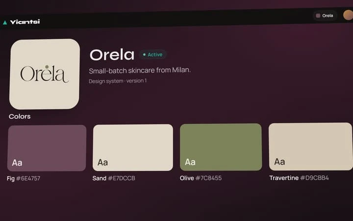 Υπάρχουσα εικόνα παρουσίασης του brand kit Oréla στη Yiantsi. Δεν αποτελεί έλεγχο λειτουργίας της εφαρμογής.